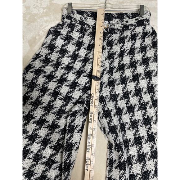 Storets NWT Black & White Houndstooth Wide Leg Womans Pants Size S/M - Picture 4 of 11